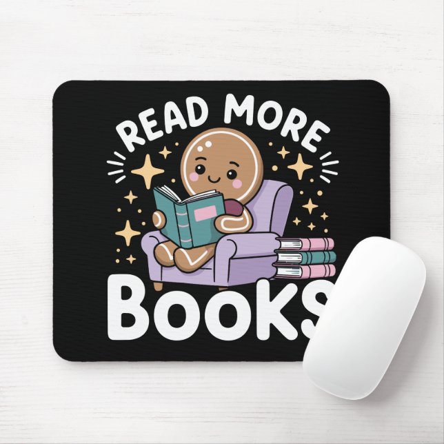 Weihnachtslehrer Lesen Sie mehr Bücher Funny Mousepad (Mit Mouse)