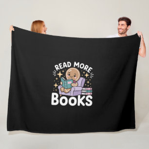 Weihnachtslehrer liest mehr Bücher lustig Fleecedecke