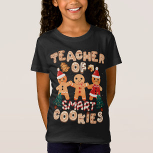 Weihnachtslehrer Niedlich Gingerbret Cookies Funny T-Shirt