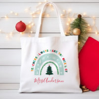 Weihnachtslehrer Regenbogen schöne Liste niedliche