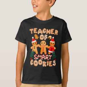 Weihnachtslehrer Süße Lebkuchen Kekse Lustig H T-Shirt