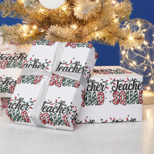 Weihnachtslehrer-Team Lustige Frohe Weihnachten Pa Geschenkpapier