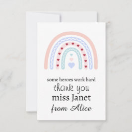 Weihnachtslehrer Vielen Dank für Ihr personalisier Dankeskarte