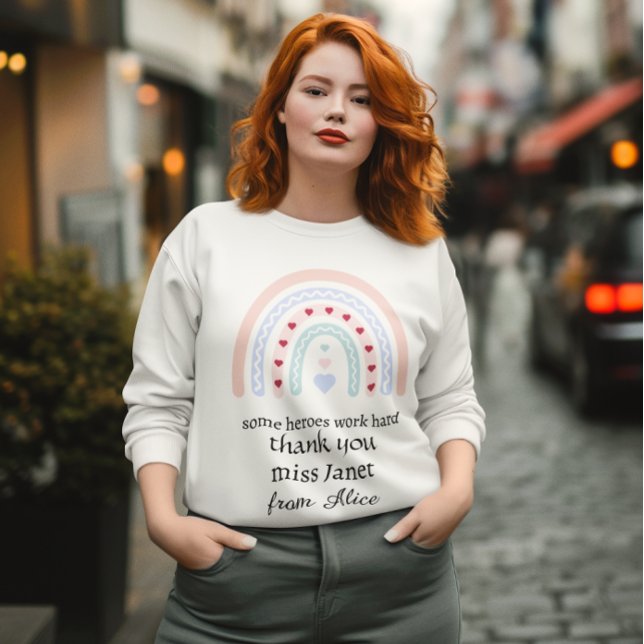 Weihnachtslehrer Vielen Dank für Ihr personalisier Sweatshirt (Von Creator hochgeladen)