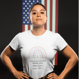 Weihnachtslehrer Vielen Dank für Ihr personalisier Tri-Blend Shirt