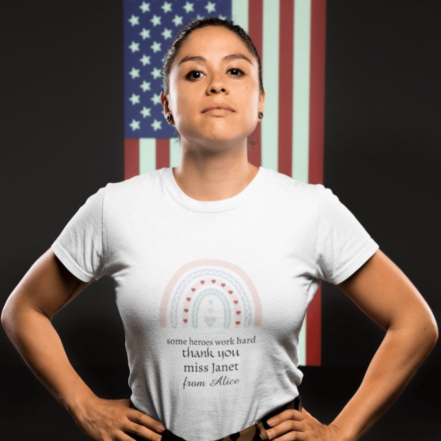 Weihnachtslehrer Vielen Dank für Ihr personalisier Tri-Blend Shirt (Von Creator hochgeladen)