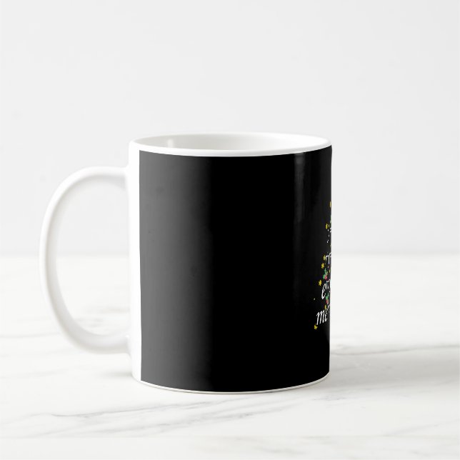 Weihnachtslehrer - Weihnachts-Mathematiklehrerbaum Kaffeetasse (Links)