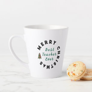 Weihnachtslehrer-Würdigungszitat-Typografie Milchtasse