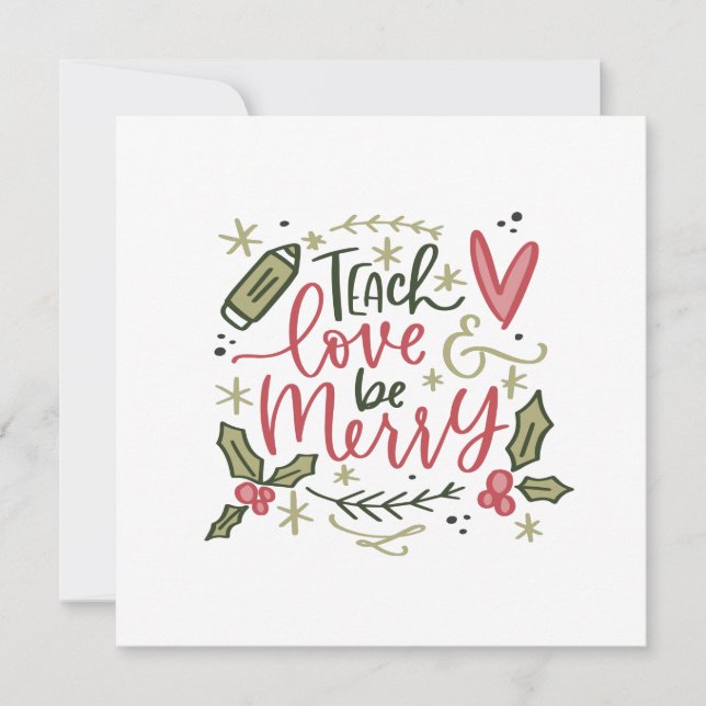 Weihnachtslehrerangebot (Vorderseite)