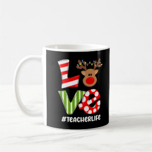 Weihnachtslehrerin Liebe Reindeer Merry Xmas Gesch Kaffeetasse