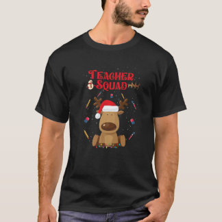 Weihnachtslehrerin Squad Reindeer Funny Teacher Ch T-Shirt