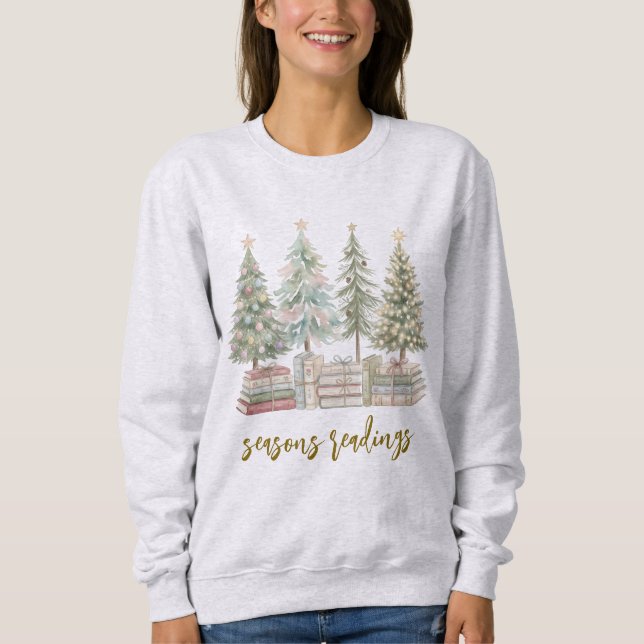 Weihnachtslektüre Christmas Book Lover Sweatshirt (Vorderseite)