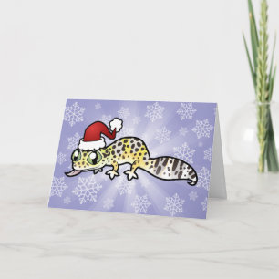 WeihnachtsleopardGecko Feiertagskarte