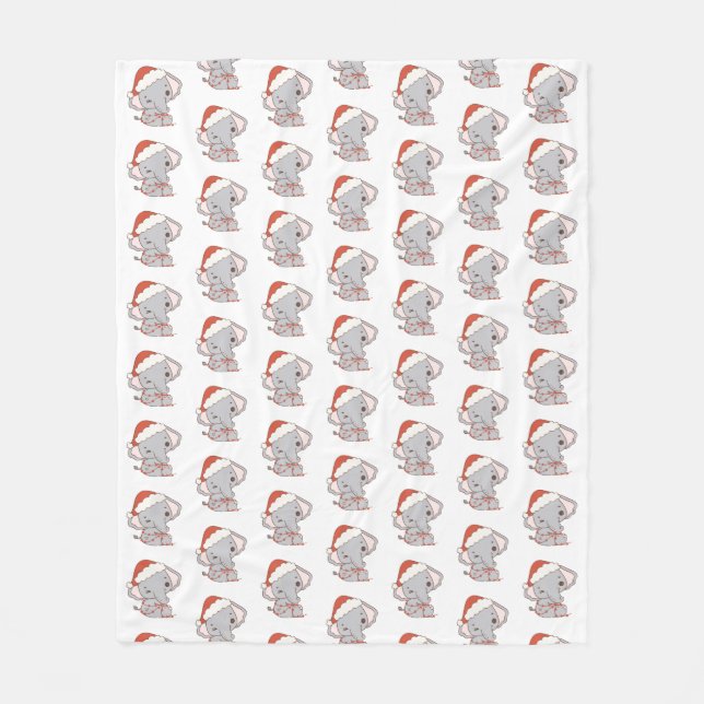 Weihnachtslephant Fleece Blanket (Vorderseite)