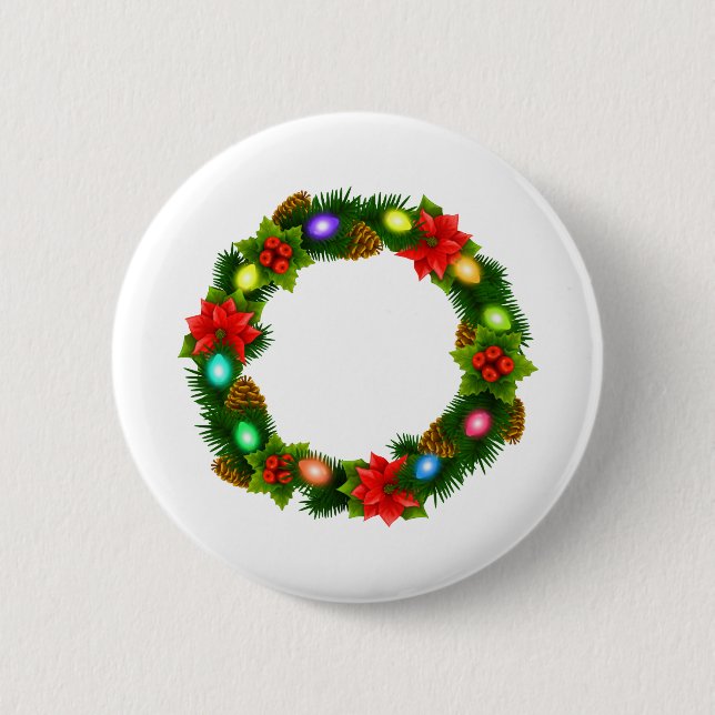 Weihnachtsleuchten Button (Vorderseite)