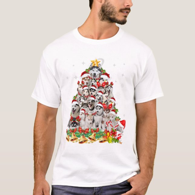 Weihnachtsleuchten | Hundexmas T-Shirt (Vorderseite)