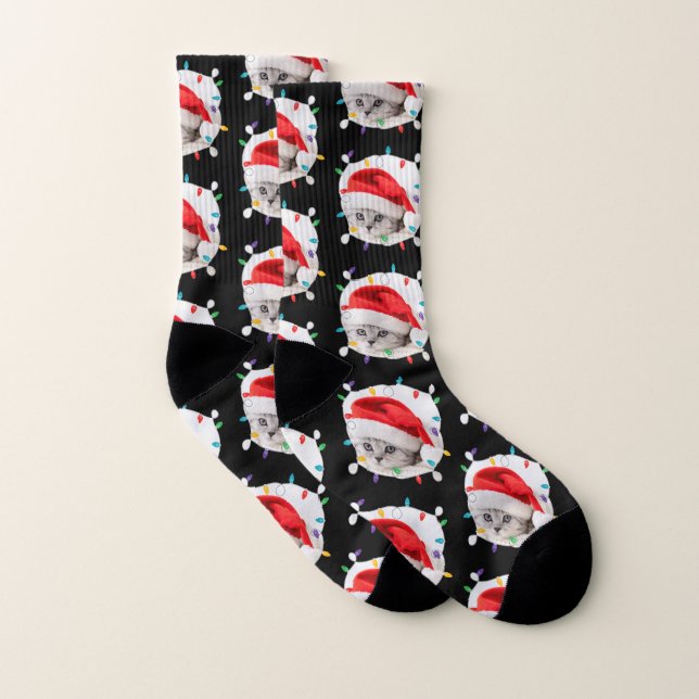 Weihnachtsleuchten (mit dem Foto) Socken (Paar)
