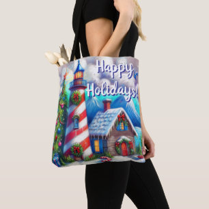 WeihnachtsLeuchtturm Nautical Personalisiert