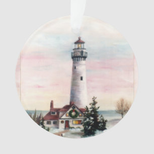 Weihnachtsleuchtturm Ornament