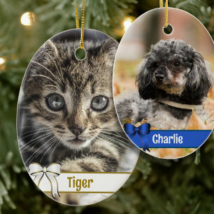 Weihnachtsleute Doppelseitiges Foto Ornament