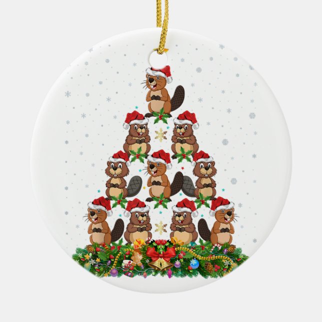 WeihnachtslGBT Don We now Our Gay Apparel Rainbow Keramik Ornament (Vorne)