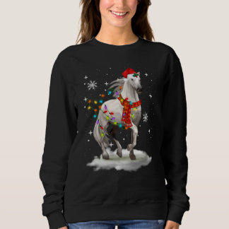 WeihnachtsLICHT am Pferd Funny Sweatshirt