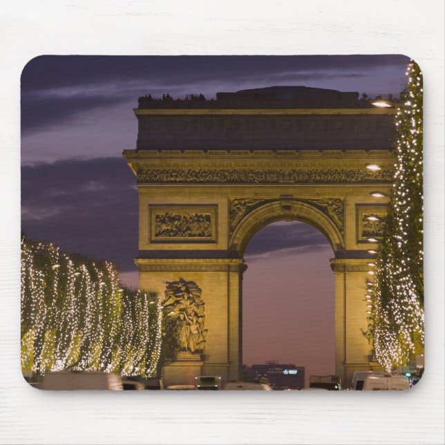 Weihnachtslicht auf den Champs Elysees Mousepad (Vorne)