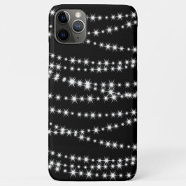 Weihnachtslicht auf schwarzen iPhone Case