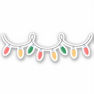 Weihnachtslicht Aufkleber