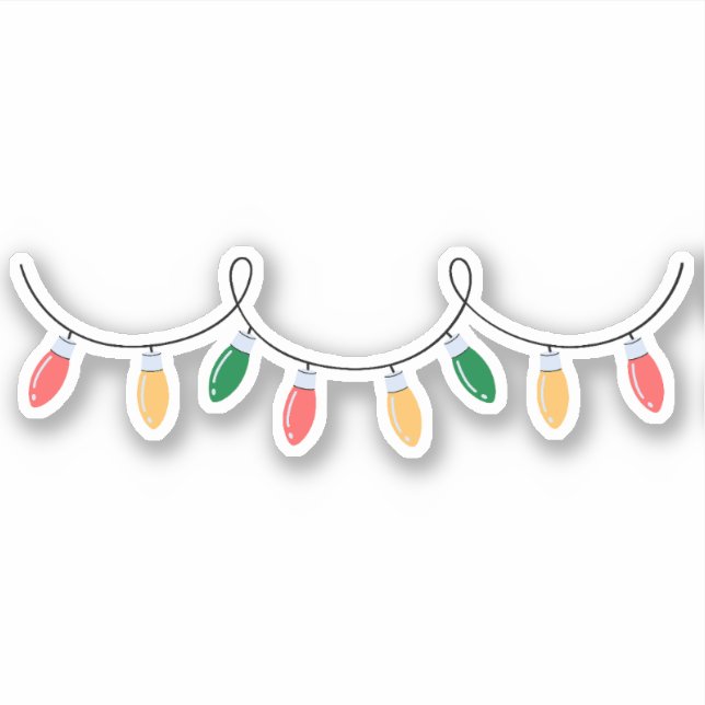 Weihnachtslicht Aufkleber (Vorderseite)