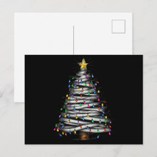 Weihnachtslicht Baum Urlaub Feiertagspostkarte