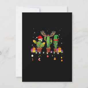 Weihnachtslicht Cactus Lover Funny Xmas Pajama Ho Einladung