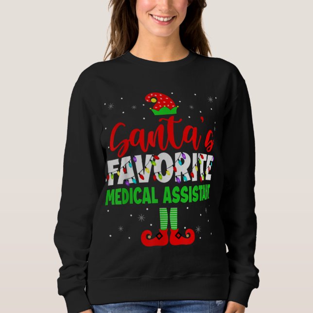 Weihnachtslicht des Weihnachtsmeisters der medizin Sweatshirt (Vorderseite)