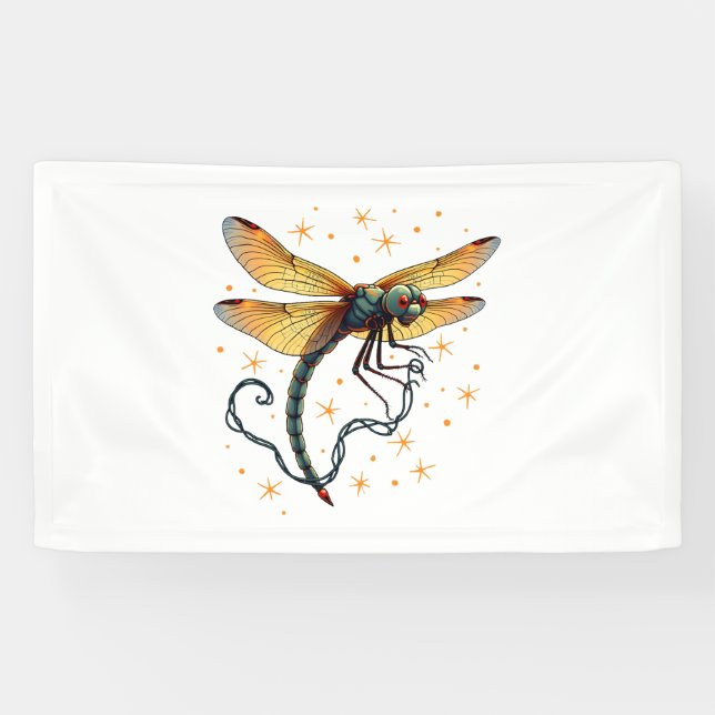 Weihnachtslicht-Dragonfly Banner (Horizontal)
