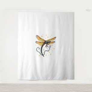 Weihnachtslicht-Dragonfly Wandteppich
