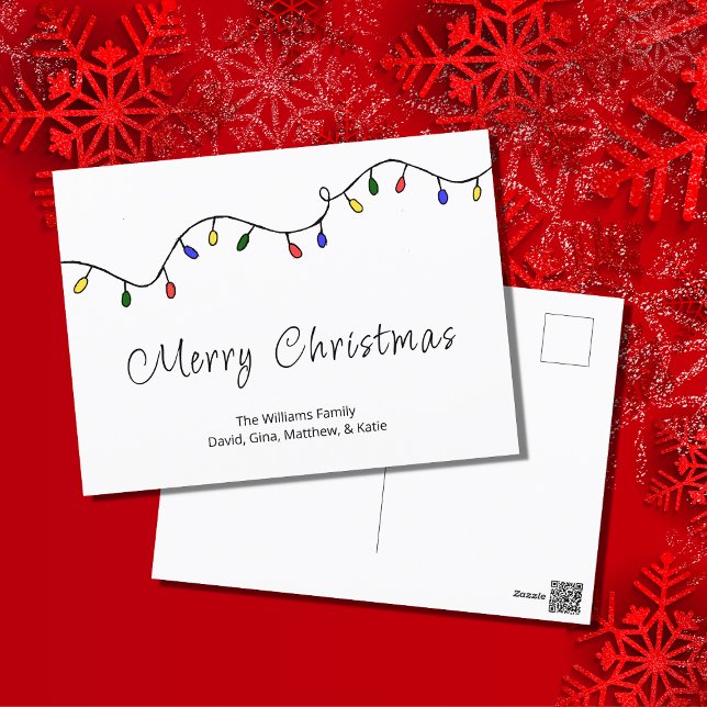 Weihnachtslicht Feierliche Feiertage Postkarte (Von Creator hochgeladen)