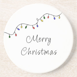 Weihnachtslicht Feierliche Retro-Feiertage Getränkeuntersetzer