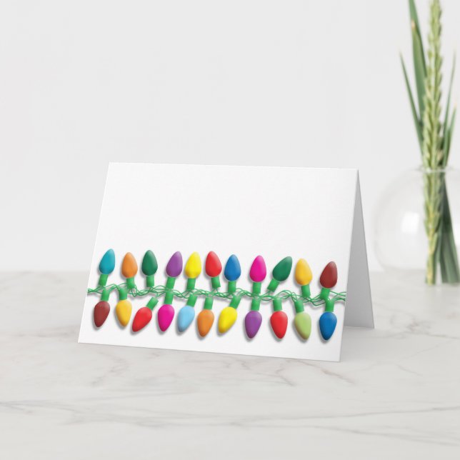 Weihnachtslicht Feiertagskarte (Vorderseite)