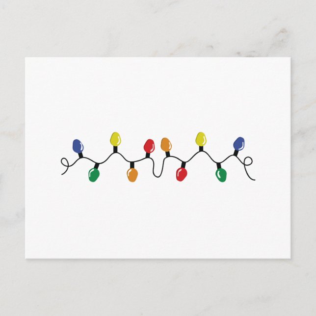 Weihnachtslicht Feiertagspostkarte (Vorderseite)