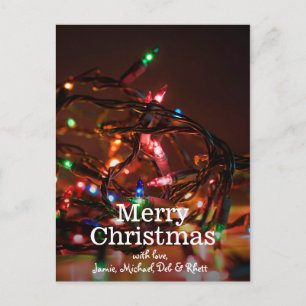Weihnachtslicht Feiertagspostkarte