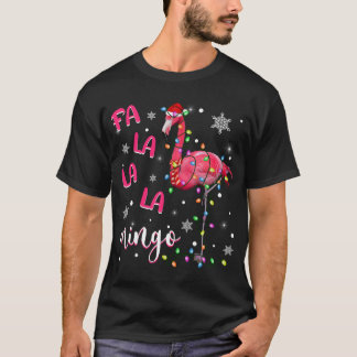 Weihnachtslicht Funny Xmas Weihnachtsmannmütze Fla T-Shirt
