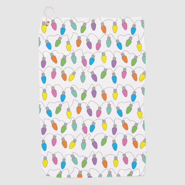 Weihnachtslicht Golfhandtuch (Vorderseite)