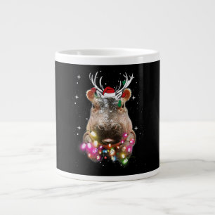 Weihnachtslicht Hippo Fiona Hippopotamus Lover Jumbo-Tasse