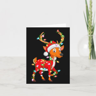 WeihnachtsLICHT Hirsche Weihnachtskostüm Süße Tier Karte
