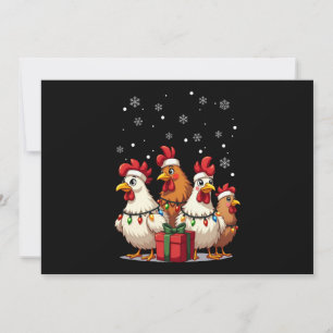 Weihnachtslicht Hühner Weihnachtsfest Weihnachten Einladung