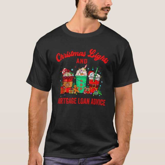 Weihnachtslicht Hypothekendarlehen Ratgeber Weihna T-Shirt (Vorderseite)