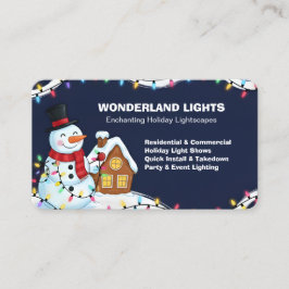🎄 Weihnachtslicht-Installation QR Visitenkarte