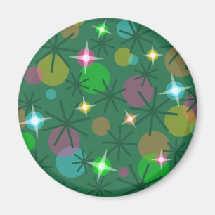 Weihnachtslicht Kühlschrankmagnet rund Magnet