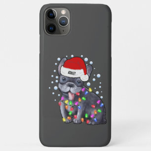 Weihnachtslicht mit französischer Bulldogge Case-Mate iPhone Hülle