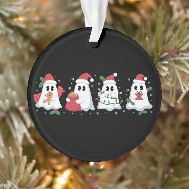 Weihnachtslicht Niedlich Ghost Xmas Boo Ornament (Baum)